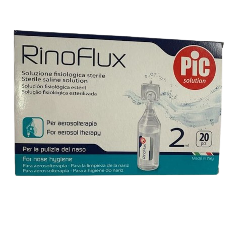 Pic RinoFlux Sterile Saline Solution 2MLX20pcs