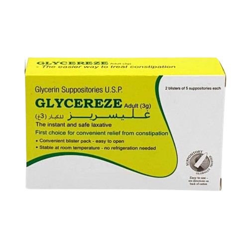 Glycereze Adult 3g 10's Suppositories