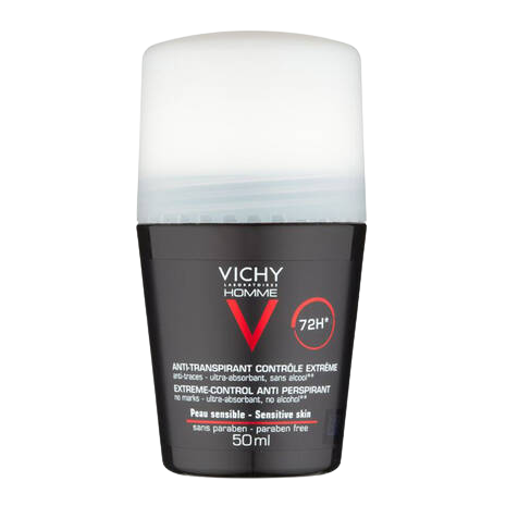 Vichy Homme Deodorant 72Hr Extreme Control Anti-Perspirant Roll-On 50mL