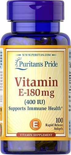 puritans pride vitamin E-180 mg 100 softgels