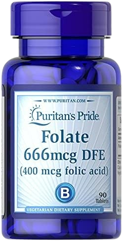 PURITANS PRIDE FOLATE 666 mcg 250 TABLETS