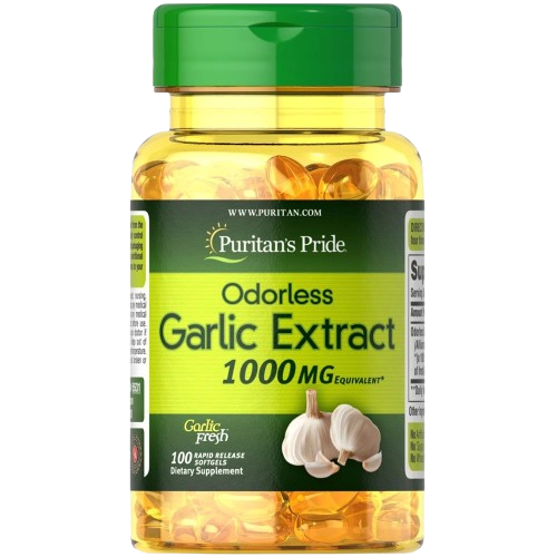 Puritan's Pride Odorless Garlic Extract 1000mg Softgels 100's