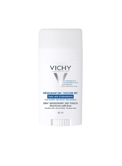 Vichy Deodorant 24Hr Free From Aluminum Salts Stick 40ml