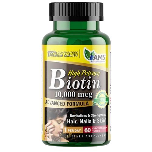 AMS Biotin 10,000 mcg Tablets 60's
