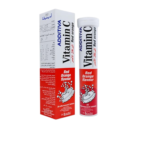 Additiva Vitamin C 1000MG Red Orange Effervescent Tablets 20's