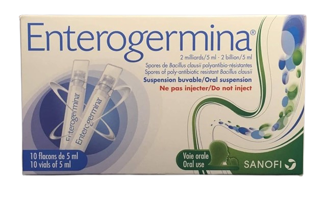 Enterogermina Probiotic Oral Suspension 2 Billion/5ml Vials 10's