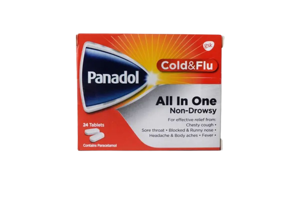 Panadol Cold & Flu All In One Tablets 24's