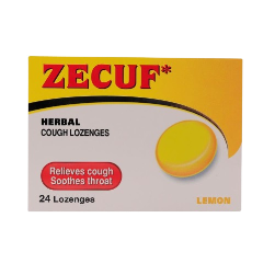 Zecuf Herbal Cough Lemon Lozenges 24's