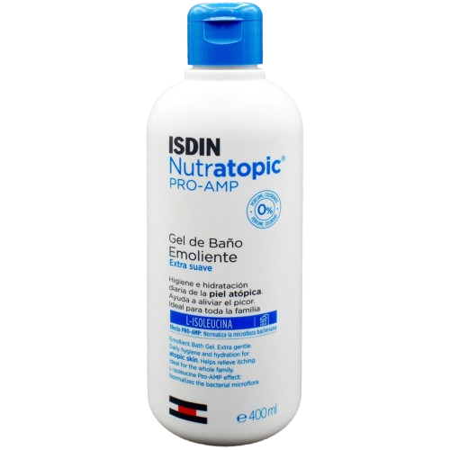 Isdin Nutratopic Pro-Amp extra gentle emolient Gel 400ml