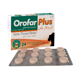 Orofar Plus Ginger, Honey & Lemon 24 Lozenges