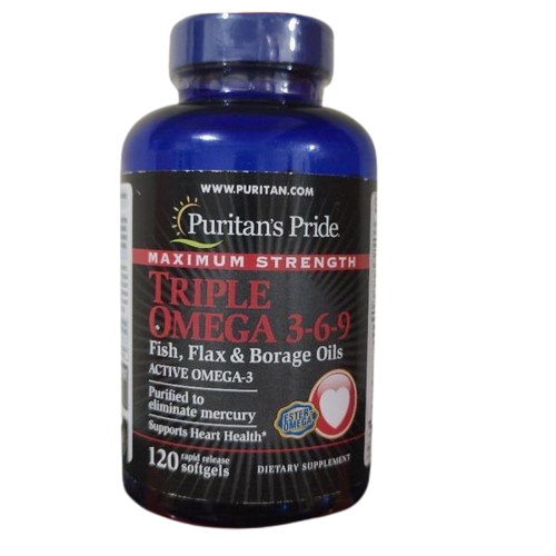 Puritan's Pride Triple Omega 3-6-9  60 softgels