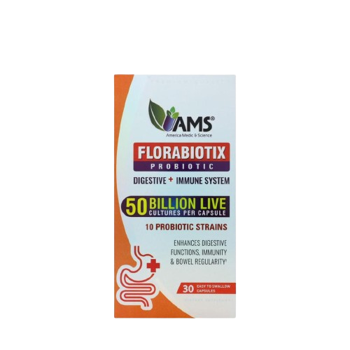 AMS Florabiotix Probiotic Digestive+Immune System Capsules 30's