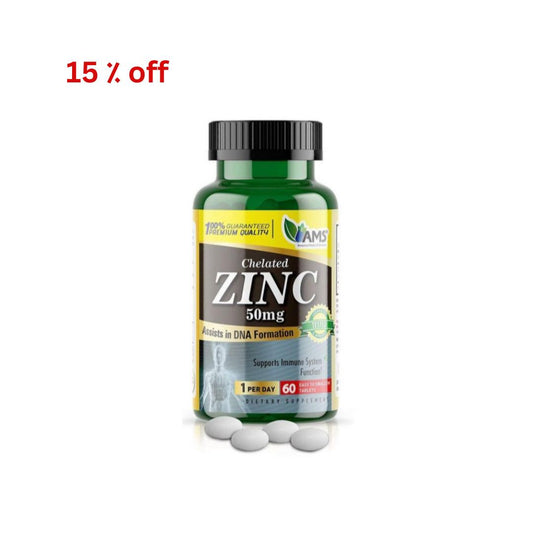 Ams Zinc 50mg Tablets 60's