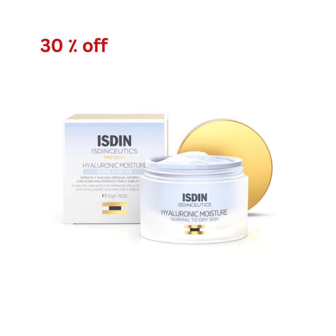 ISDIN HYALURONIC MOISTURE CREAM NORMAL TO DRY SKIN 50GM