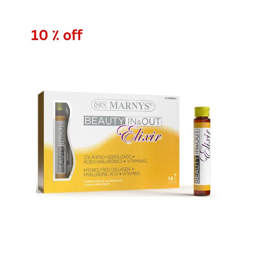 Marnys Beauty In & Out Elixir 25ml, Vials 14's