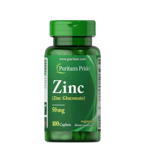 Puritans Pride Zinc Gluconate 50 mg-100 Tablets