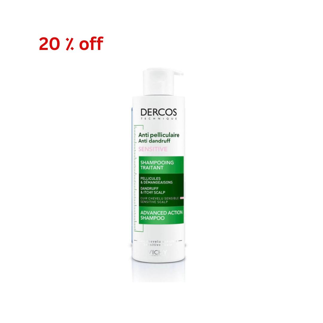 Vichy Dercos Anti-Dandruff Shampoo for Sensitive Scalp 200mL