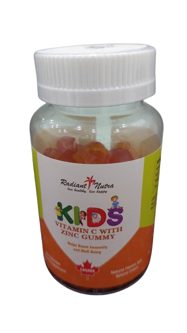 Radiant Nutra Kids Vitamin C With Zinc Gummy 60'S