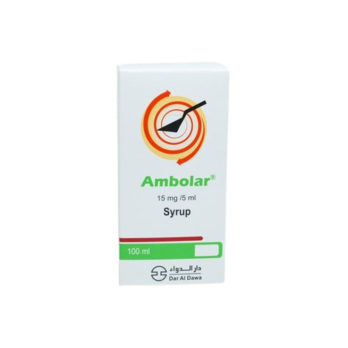 Ambolar 15mg/5ml Syrup 100ml Bottle