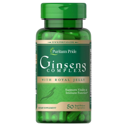 PURITAN'S PRIDE GINSENG COMPLEX WITH ROYAL JELLY 1000MG