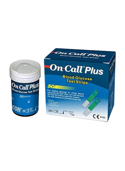 On Call Plus Glucose Testing Strips - 50's